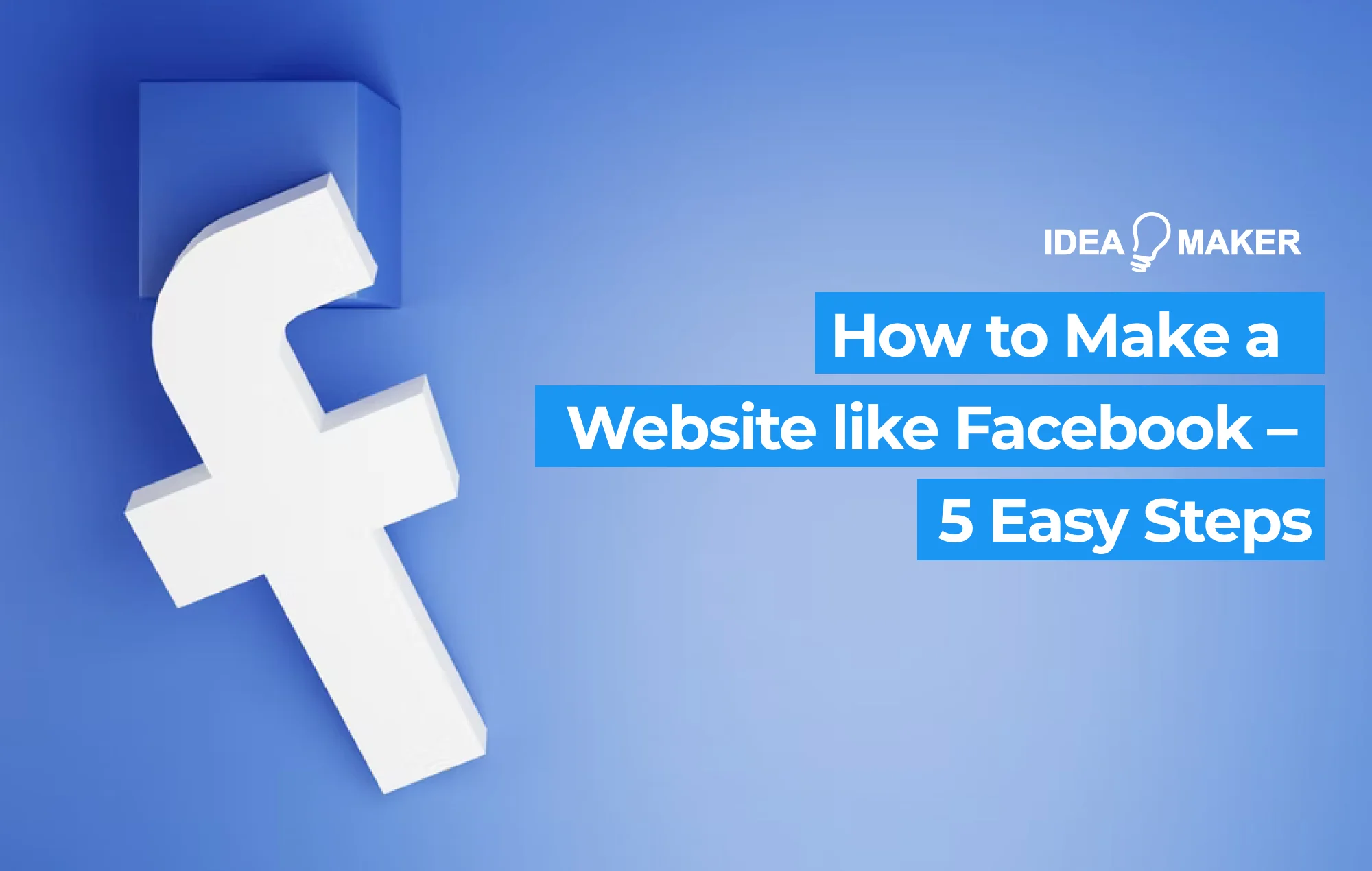 How to Make a Website Like Facebook