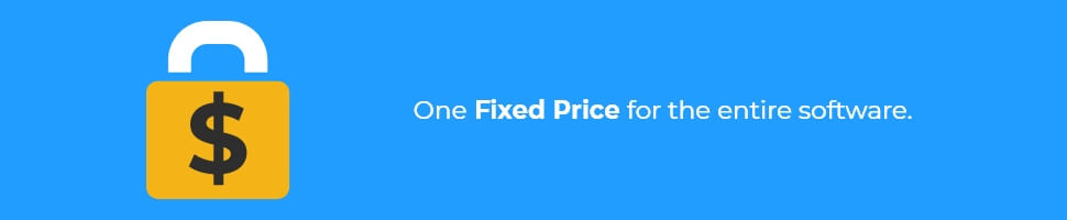 One fixed price for the entire software.