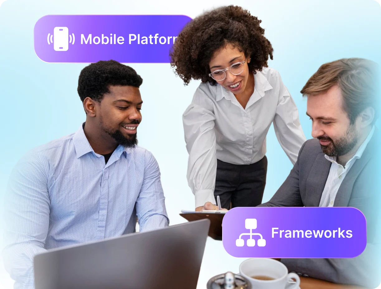 end-to-end-expertise-in-mobile-infographic